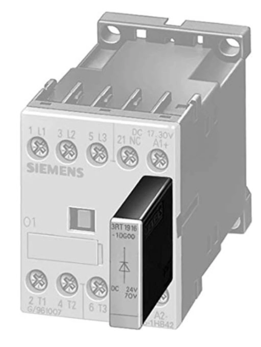 RC-skydd, Siemens, 3RT1916-1CC00, Passar S00, 48-127VAC, 70-150VDC