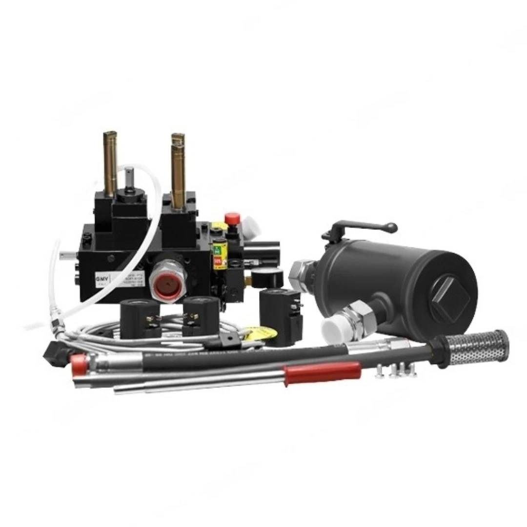 Hydraulblock, GMV, 3010 1¼'', 210l, med kran, spolar, handpump