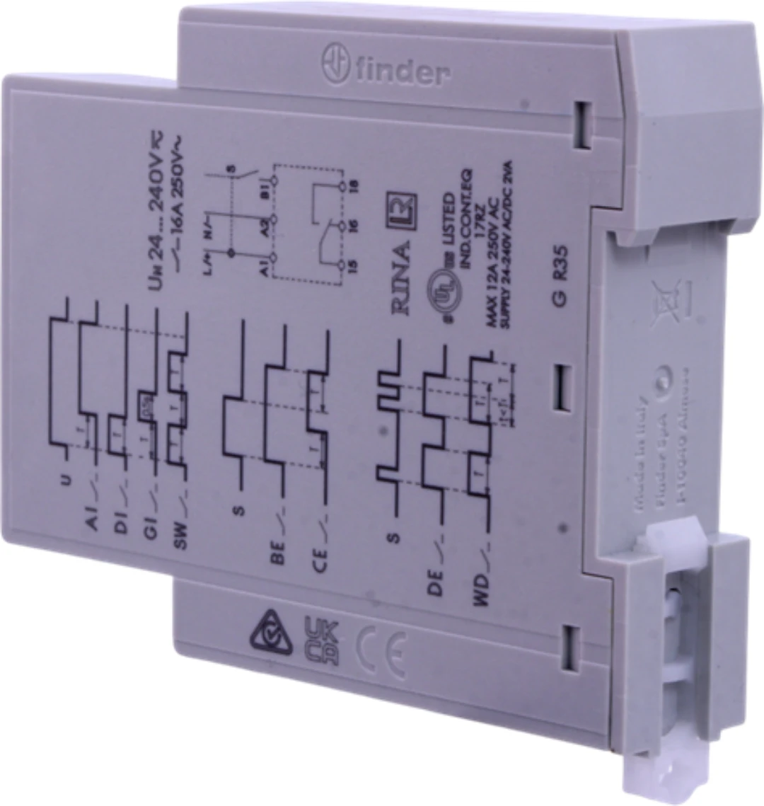 Tidrelä, Finder 83.01.0.240, 24-240V AC+DC