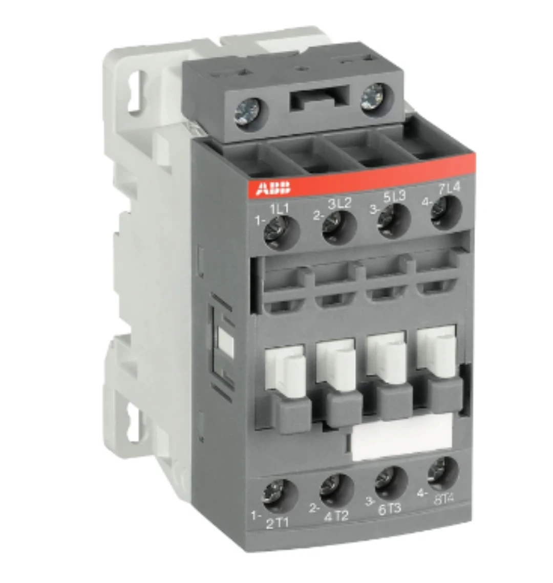 Kontaktor, ABB AF09, 100-250V AC+DC, Skruvansl., 9A/4kW, 4NO
