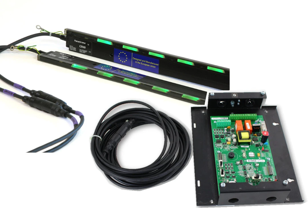 Ljusridåkit, Memco Panachrome, slim, 2000mm + controller