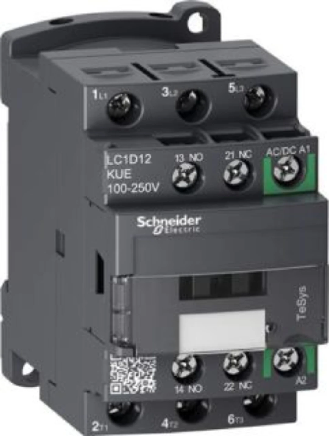 Kontaktor, Schneider/Telemec., LC1D12KUE, 100-250V AC+DC, 12A/5.5kW