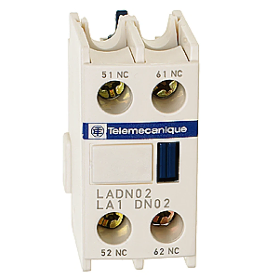 Hjälpkontaktblock, Schneider/Telemec., LADN02, 2NC, TeSys D