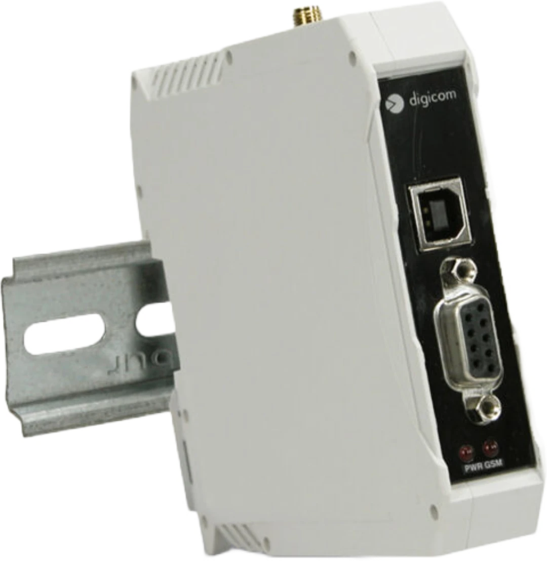 4G/LTE Gateway, DigiCom, enligt EN81-28, för Nödtelefon, DIN-skena