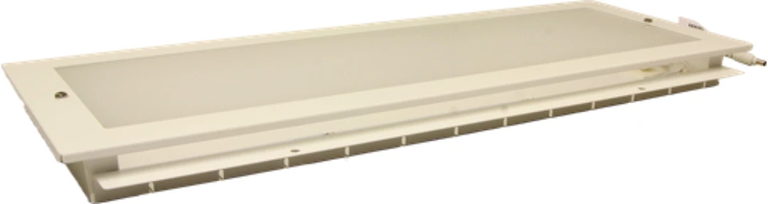 LED Korgarmatur med nödljus, infälld, LxB=655x235mm, 23,5W