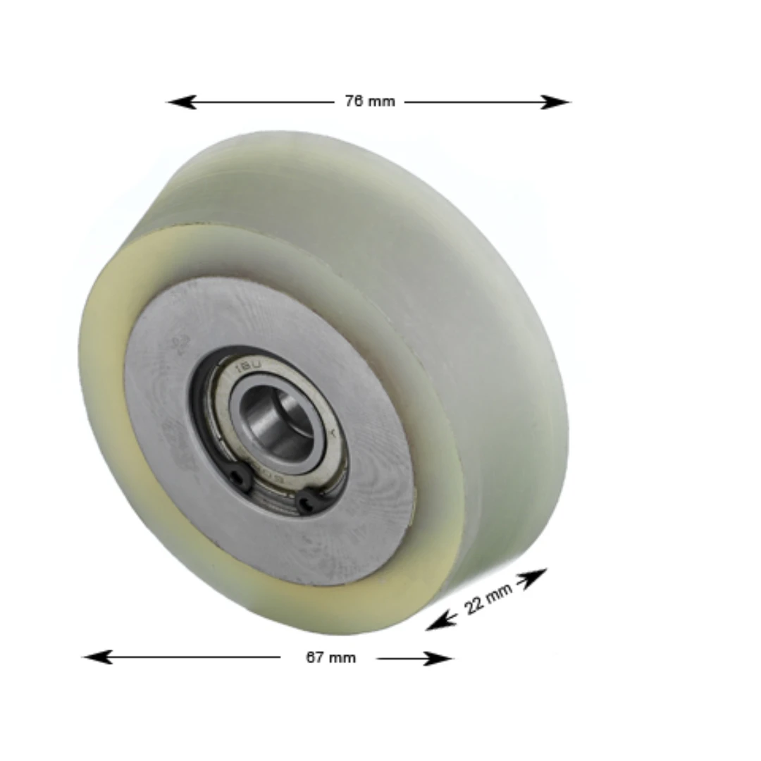 Styrrulle motvikt, Siemens, 76/67/12x22mm, konisk