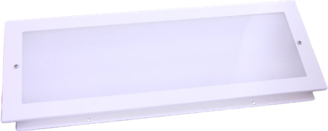 LED Korgarmatur med nödljus, infälld, LxB=655x235mm, 23,5W