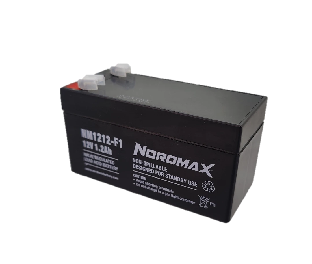 Batteri laddbart, 12V, 1.2Ah, LxBxH=97x43x53mm