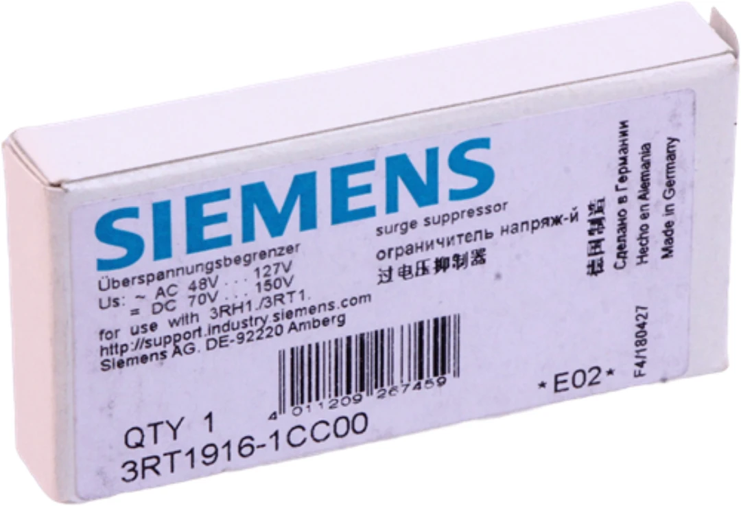 RC-skydd, Siemens, 3RT1916-1CC00, Passar S00, 48-127VAC, 70-150VDC