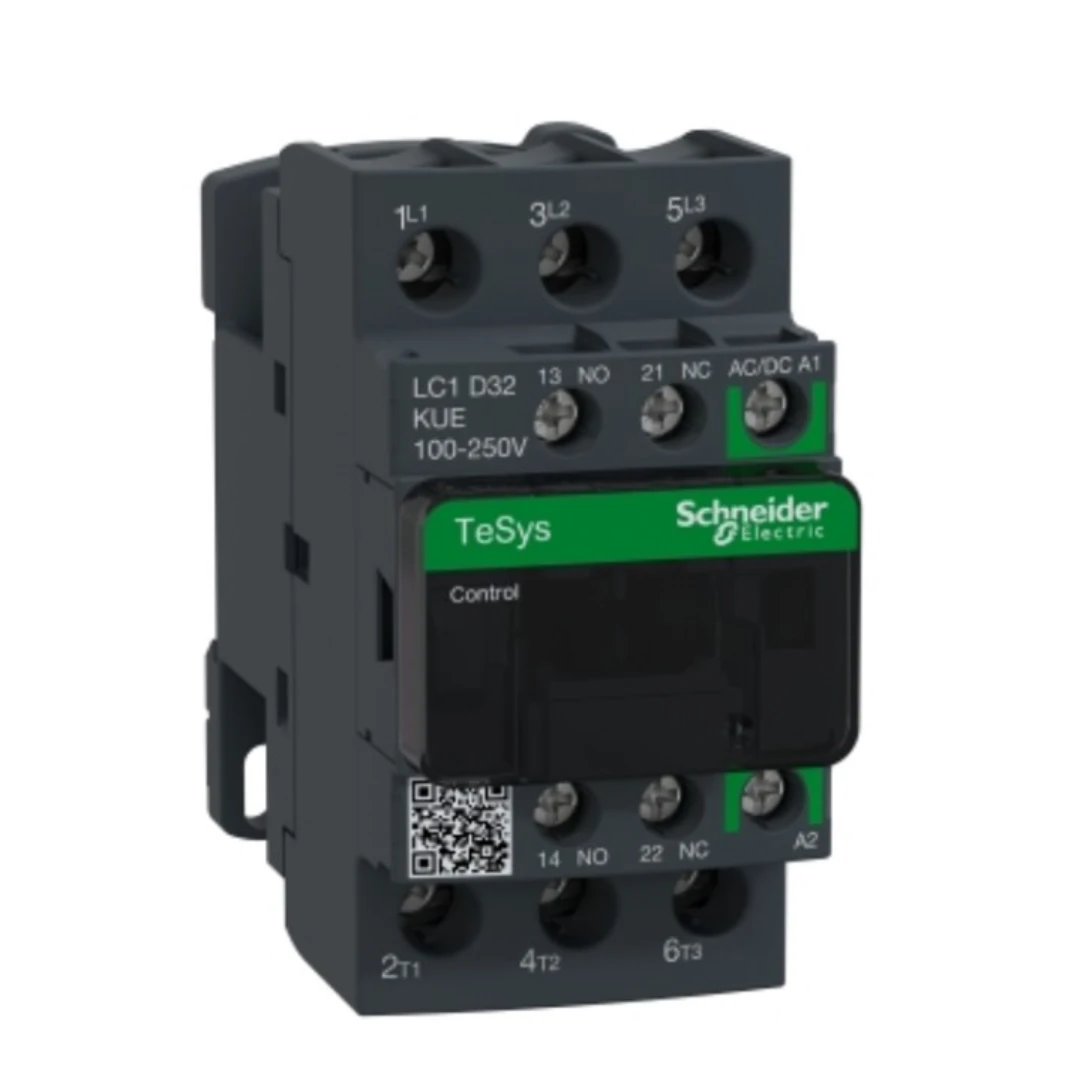 Kontaktor, Schneider/Telemec., LC1D32KUE, 100-250V AC/DC, 32A/15kW