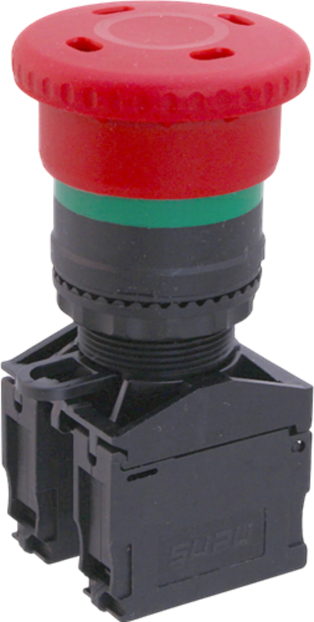 Stoppknapp plast, Tryck+Dra, ej kapslad, D=40mm