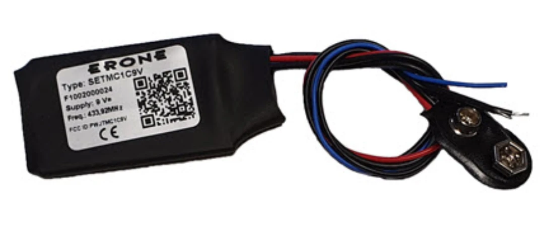 Radiosändare, CDVI, trådlös sändare med 9V batteri adapter