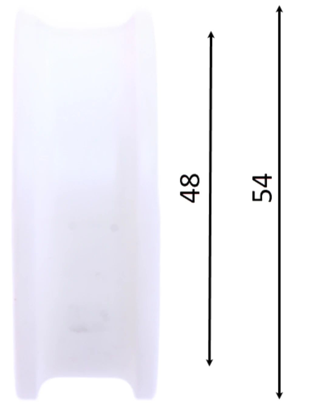 Bärrulle, passar Schindler Varidor10/QKS11, D=54/48/10x17,5mm
