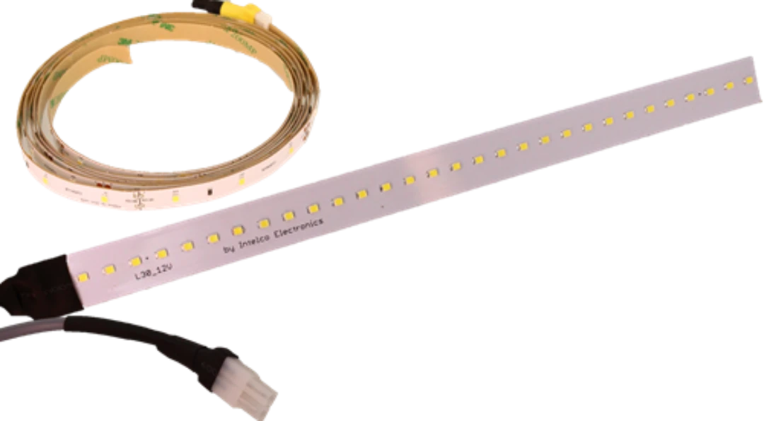 LED Korgbelysning, Set av 2x2,20m stripes, 3200lm, Nödbelysning inkl.