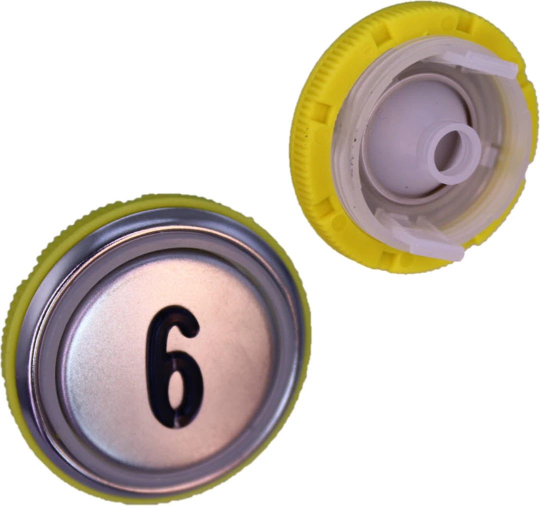 Knapptrycke BF/BL, DMG, rostfri, ''6''