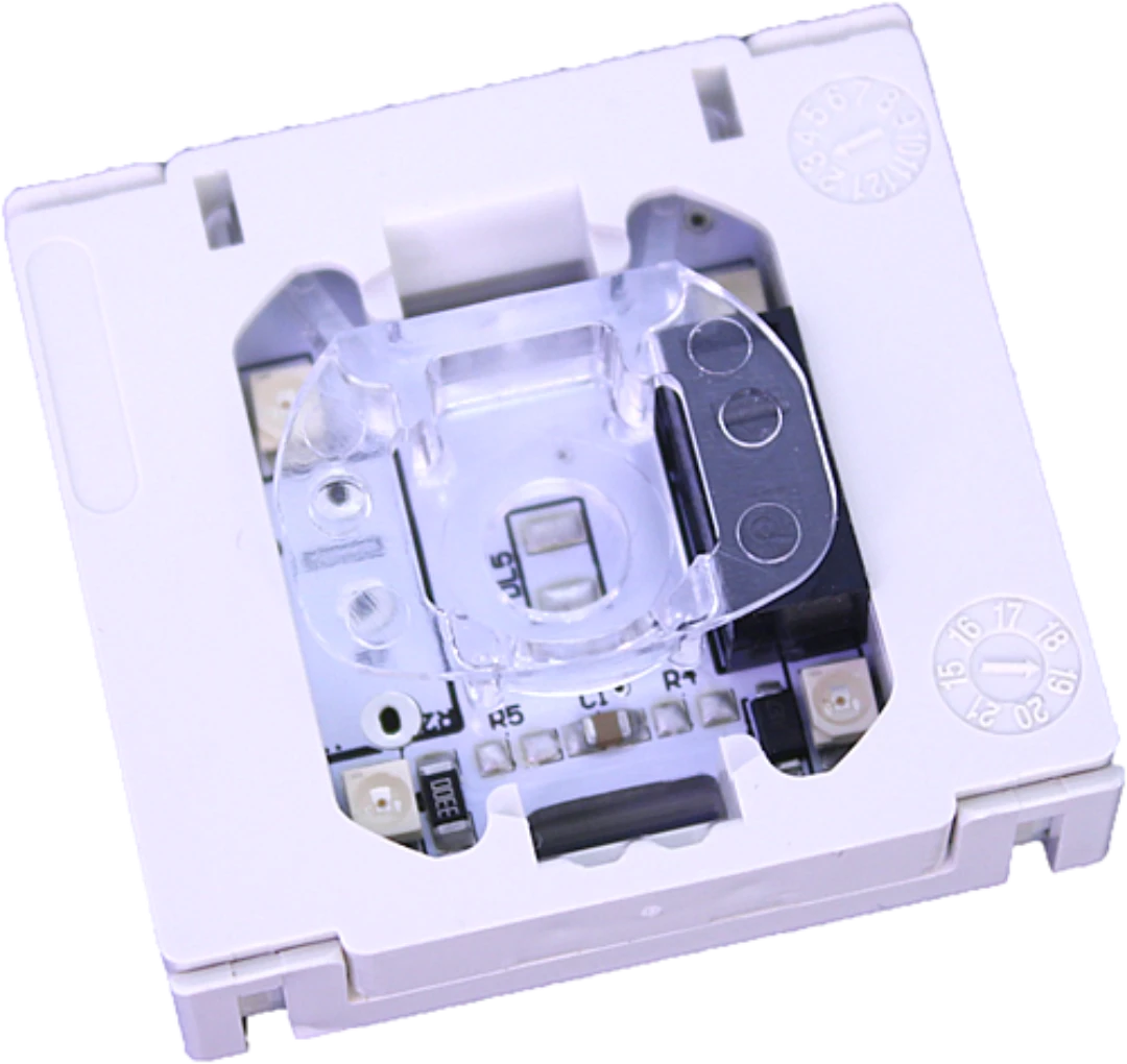 Kontaktblock/Knappelement, DMG, BL/BM/BP, 1CO kont., 12/24VDC, röd LED