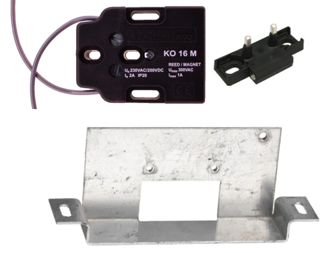Karmkontakt i kåpa, KO-16-M med överkoppl. KS-16 med magnet