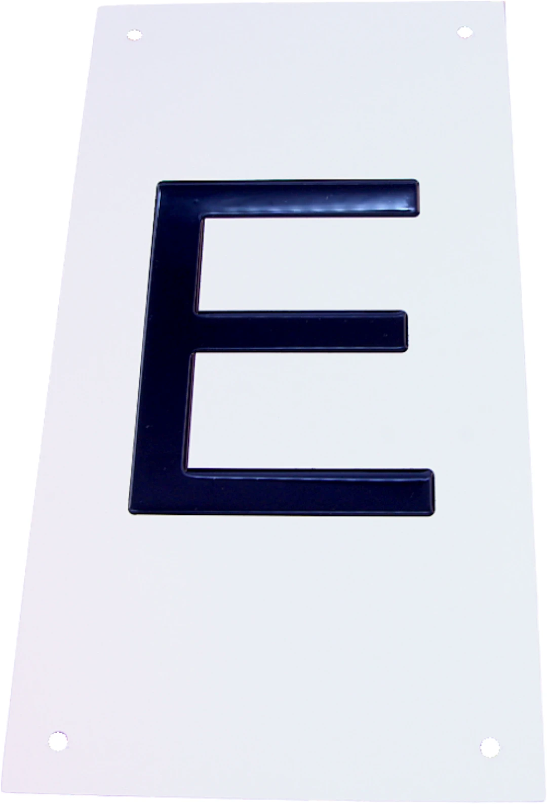 Tryckplåt, aluminium, med symbol ''E''