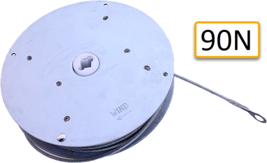Spirator ø127mm, 90N, med Kombi-infästning rund/rektang.