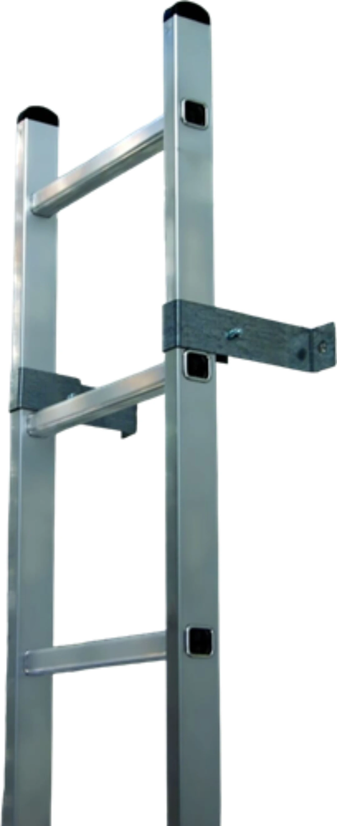 Gropstege med fästvinkel, l=2,5m, aluminium