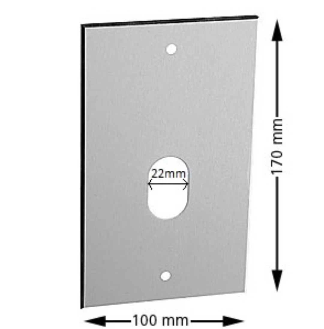 Tablå, NS, 1 hål, aluminium