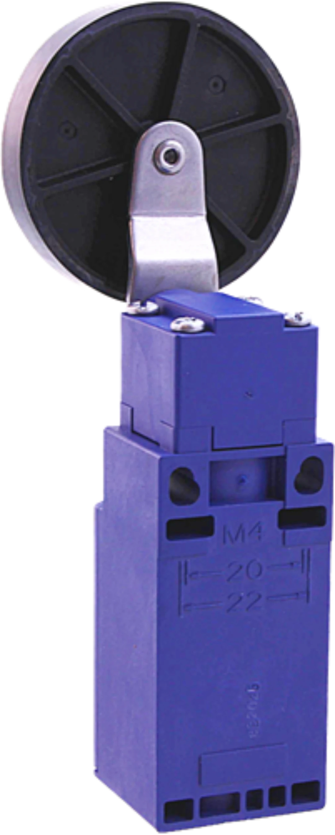 Gränslägesbrytare, Schneider/Telemec., XCKN2139P20, Gummirulle D=50mm