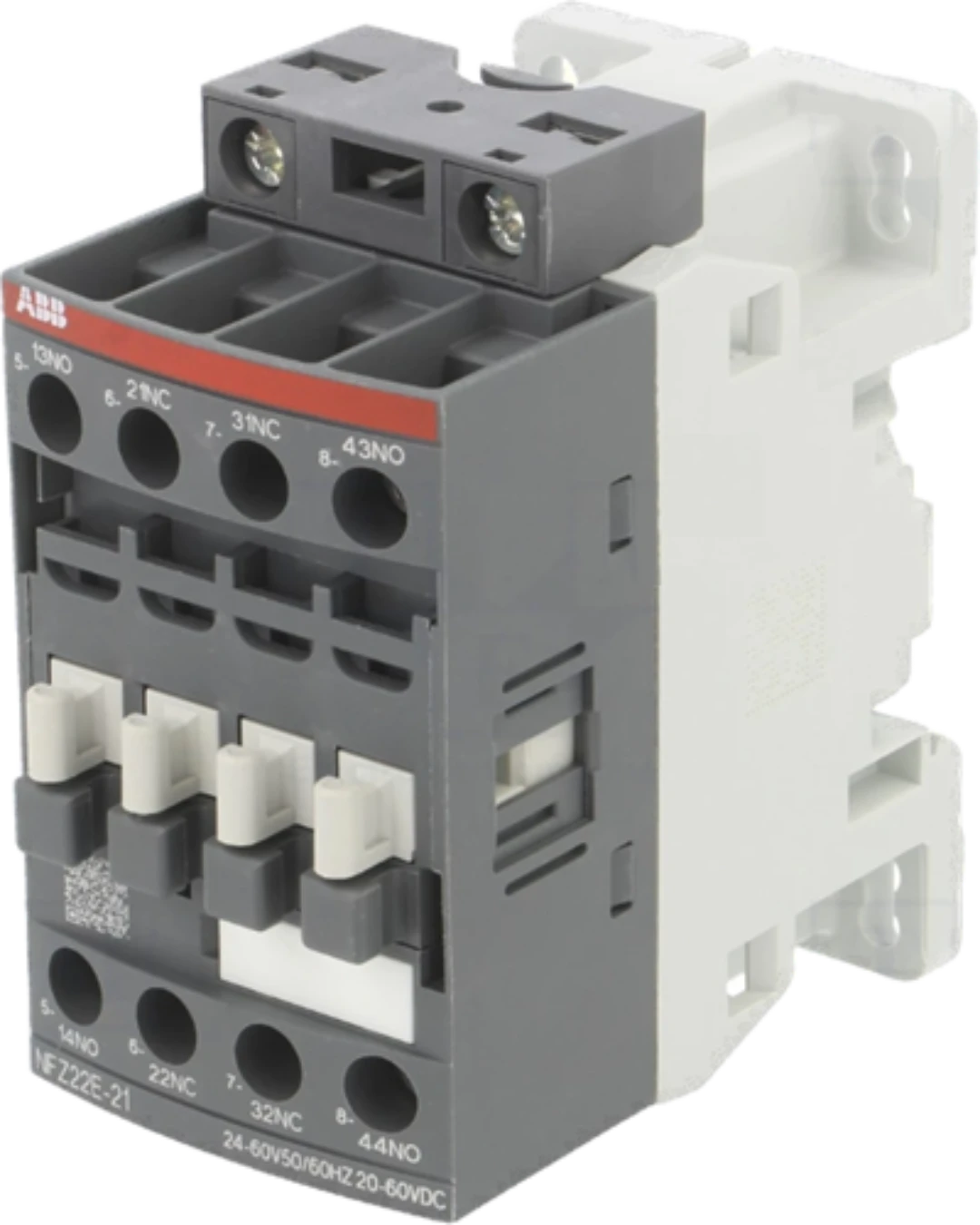 Kontaktorrelä, ABB NFZ-22, 24VDC, Skruvansl., 2NO/2NC, PLC