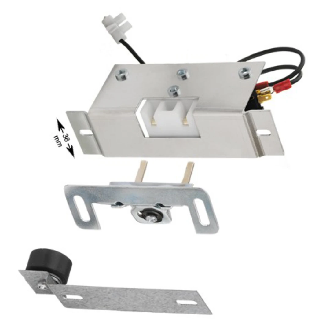 Karmkontakt, MKM-KO-30-NY, kåpa Schlieren m magnet, Höger