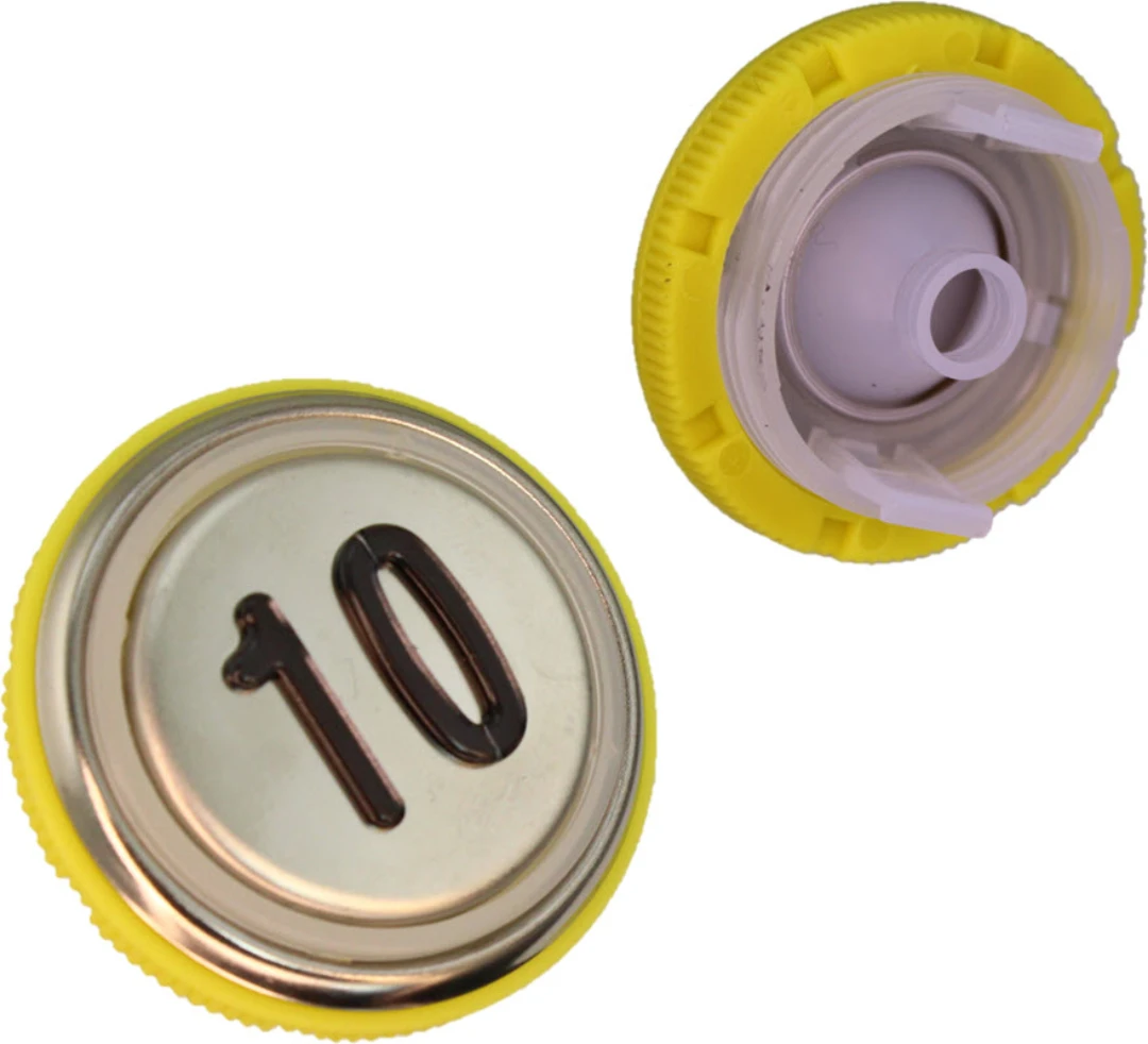 Knapptrycke BF/BL, DMG, rostfri, ''10''