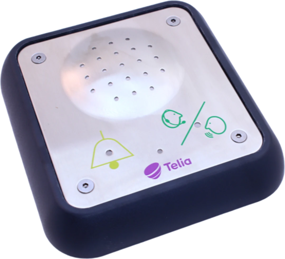 Nödtelefon, FältCom Flex DUO PSTN, utanpåliggande med ram