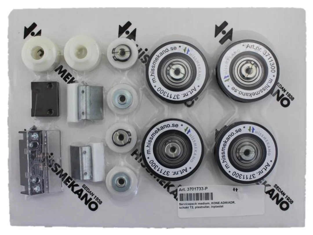 Servicepack medium, KONE ADM/ADR, schakt T2, plastrullar, inplastat