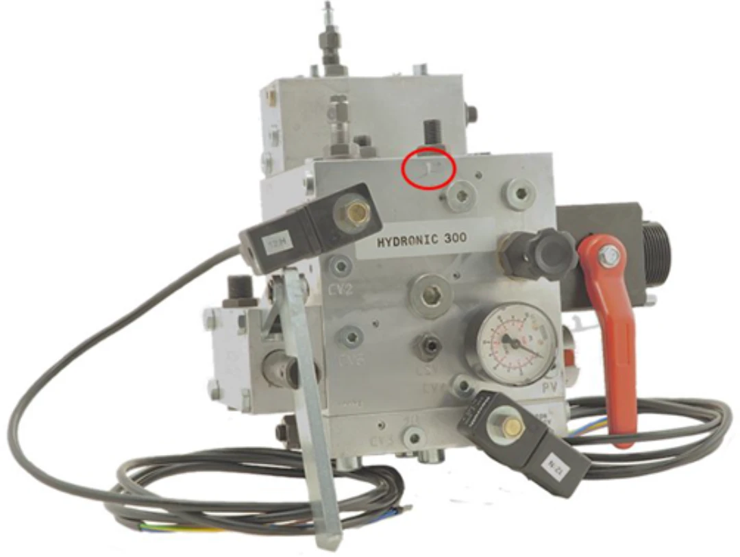 Ventilblock, Hydronic 300, Typ 2, 96-145 l/min, med kran 1¼''