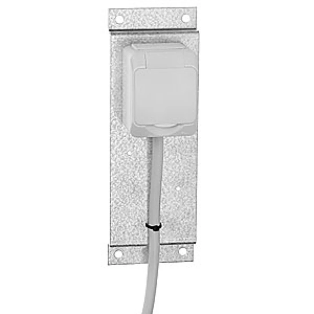 Uttag, envägs, 5m kabel, monterad
