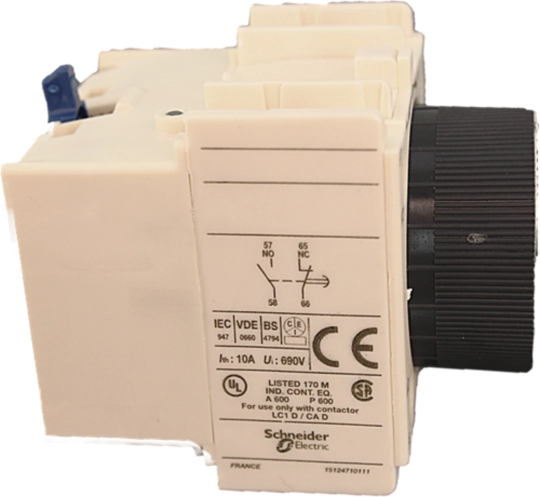 Tidblock, Schneider/Telemcanique, LADR4, OFF DELAY 10-180s, 1NO/1NC