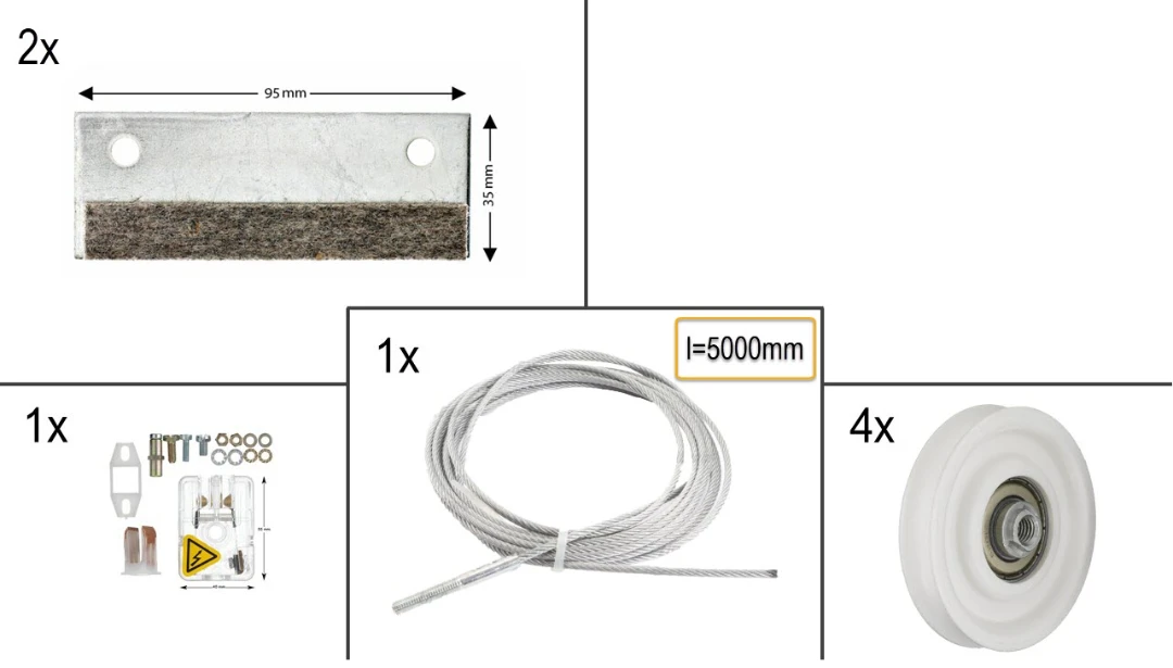 Servicepack medium, Thyssen, M2TS6, T2 korgdörr