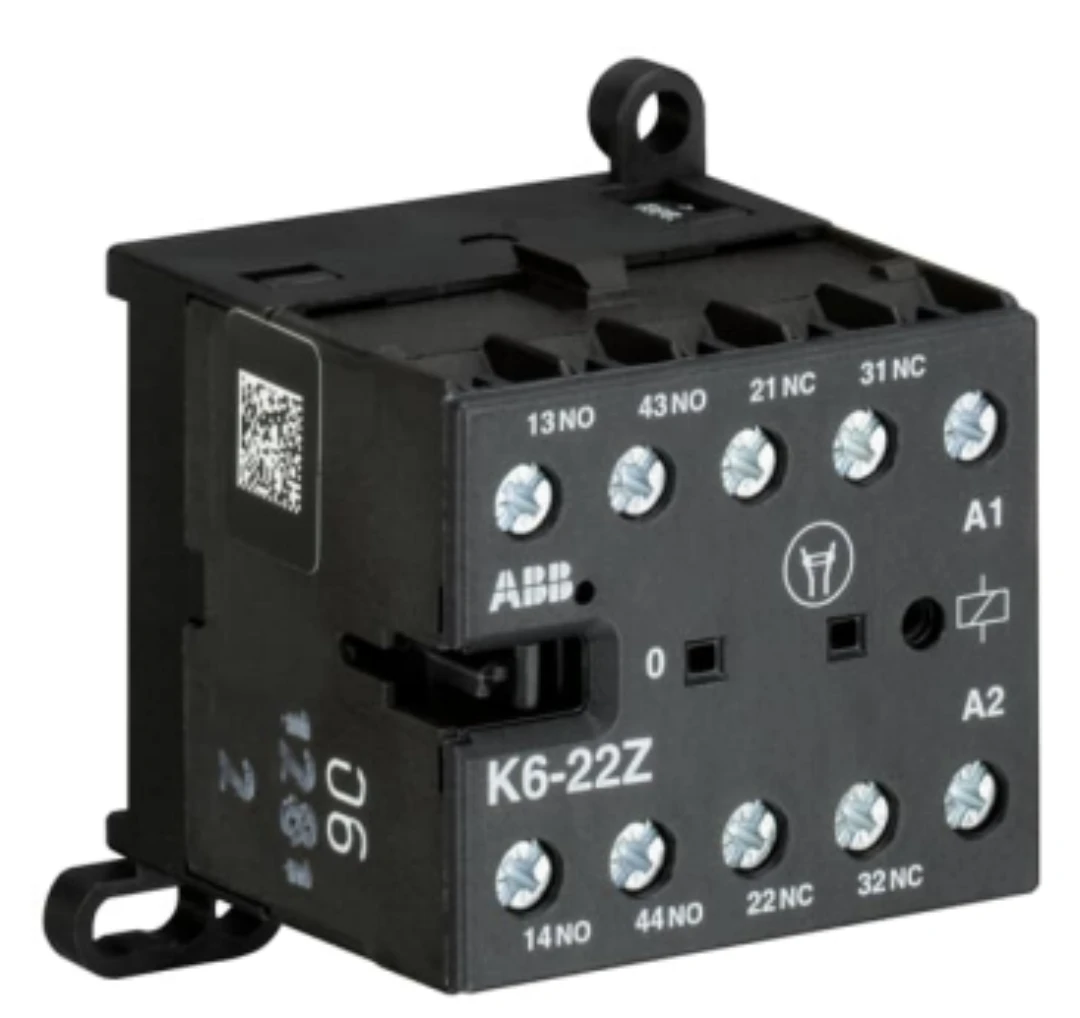 Kontaktorrelä, ABB, K6-22Z-84, 110-127VAC, 40-50Hz, 2NO+2NC Kontakt
