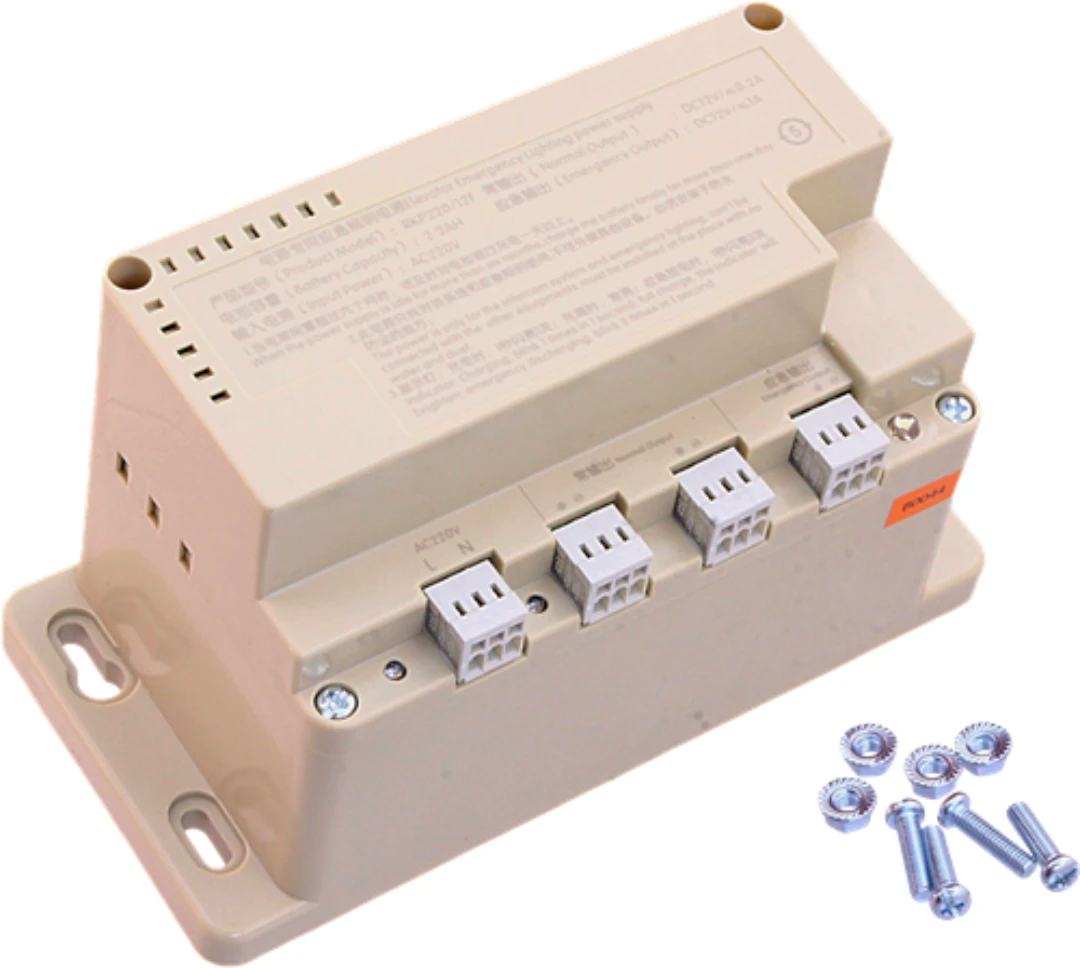 Nätaggregat, RKP220/12F, AC230VAC/12VDC, Batteri inkl. 2,2Ah