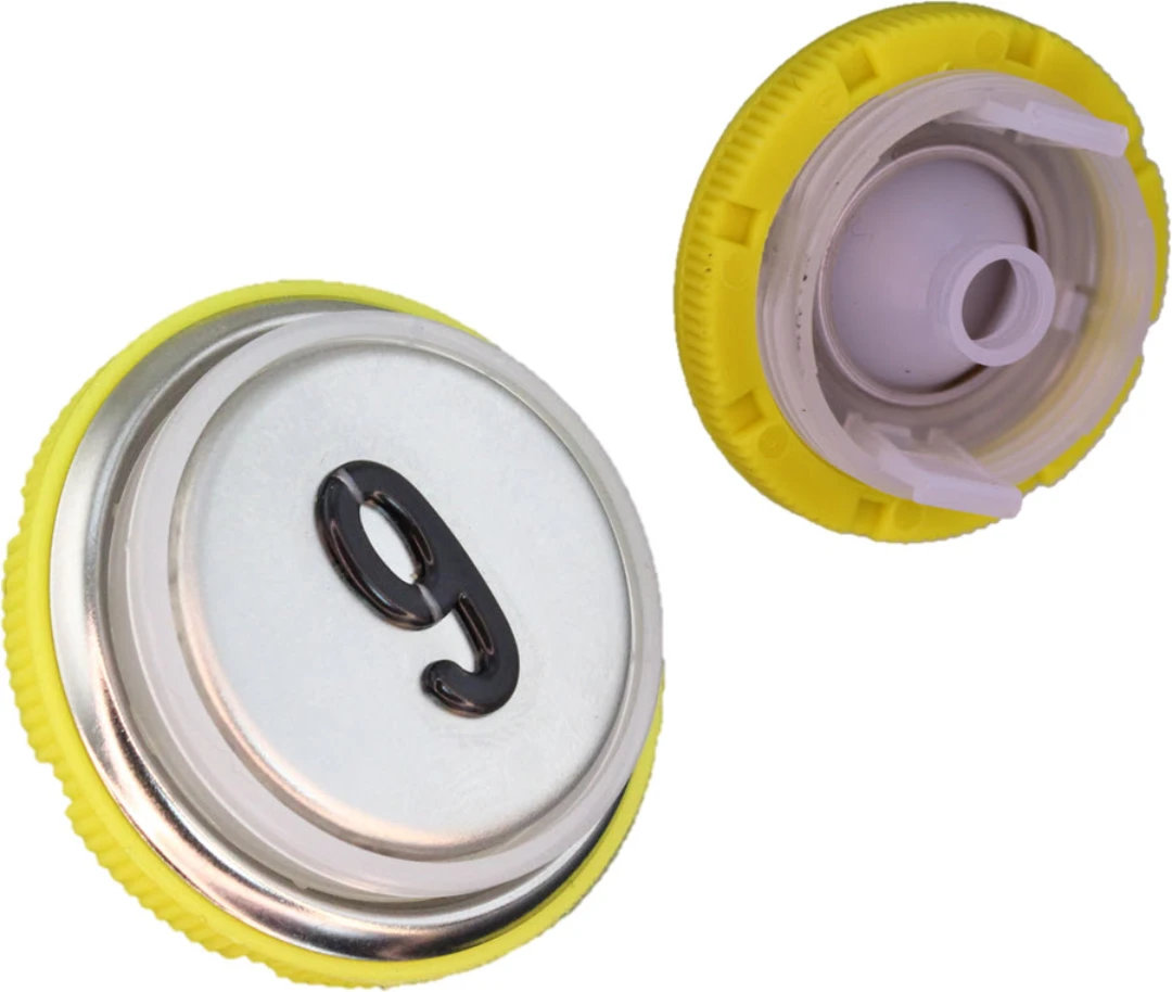Knapptrycke BF/BL, DMG, rostfri, ''9''