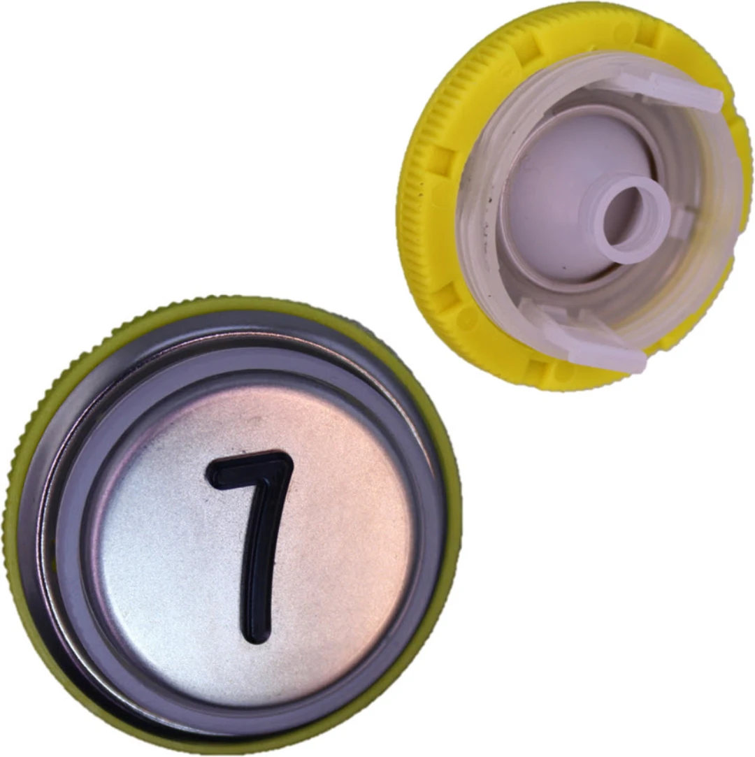 Knapptrycke BF/BL, DMG, rostfri, ''7''