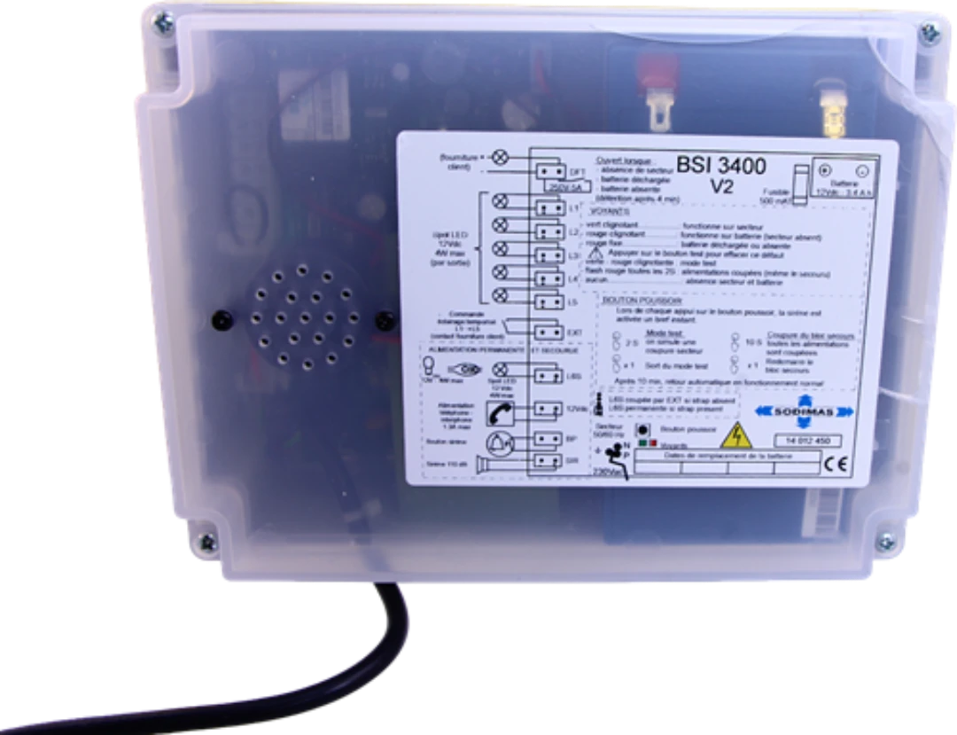 Nödaggregat, Sodimas BSI 3400, med batteri