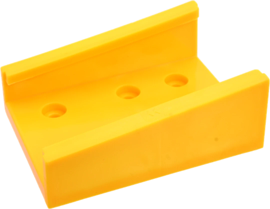 Korgkabelklämma, flat, max 24 ledare, gul, 122x89mm