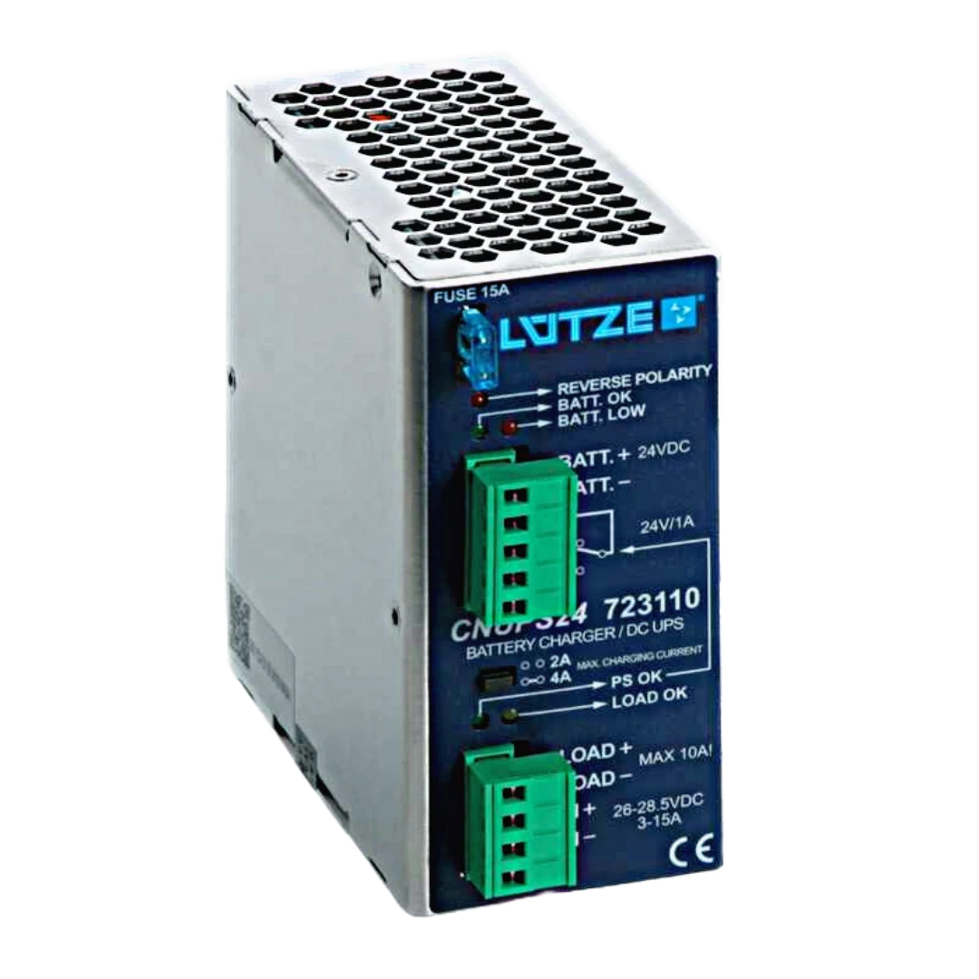 Nätaggregat, Lütze, CNUPS24, 230VAC/24VDC/10A, utan batteri