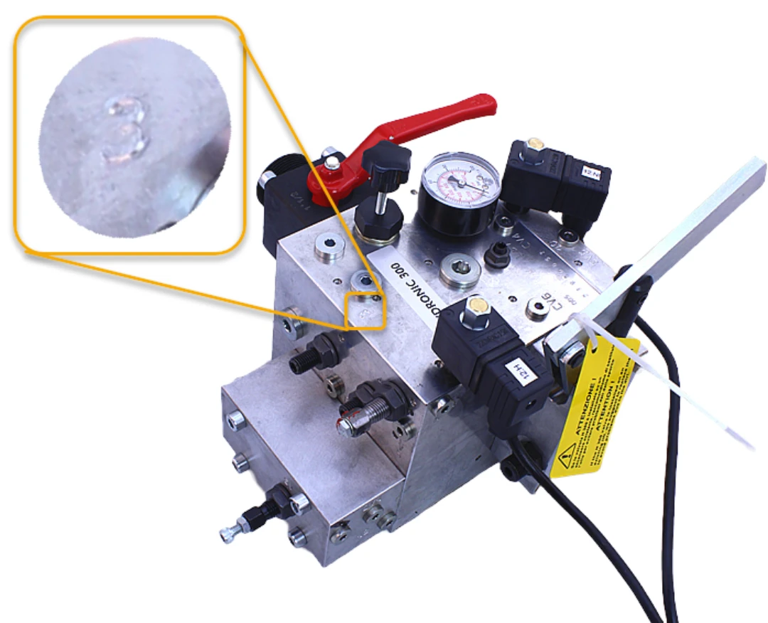 Ventilblock, Hydronic 300, Typ 2, 96-145 l/min, med kran 1¼''