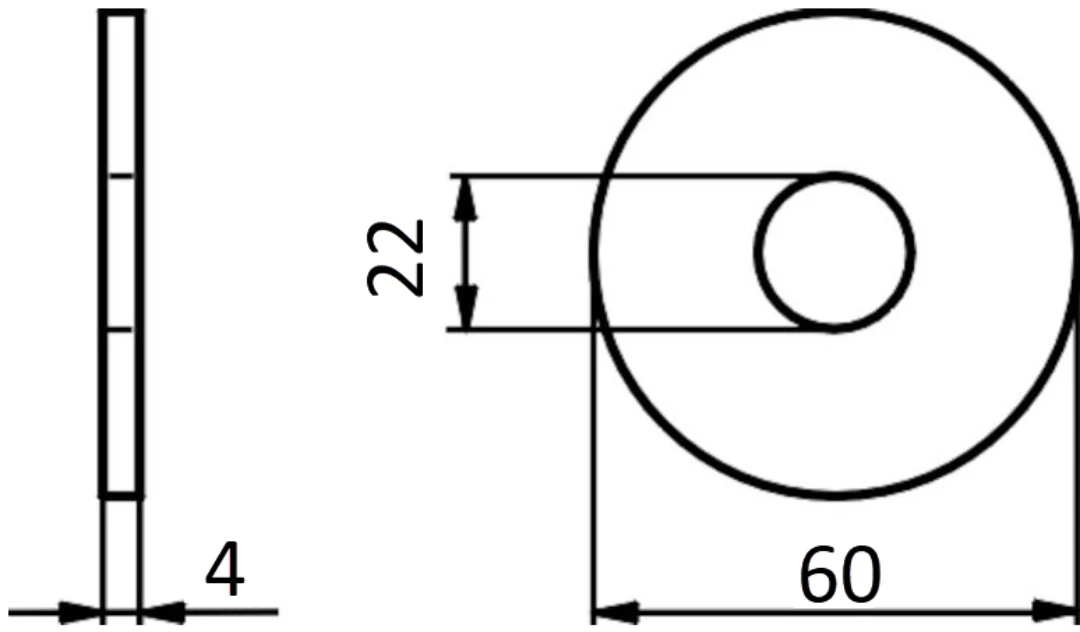 Lindämpare, ø65x28mm, 21mm hål