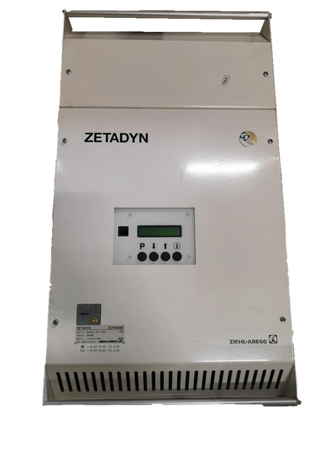 Frekvensstyrning, Ziehl-Abegg ZETADYN 4CS062, 62A, renoverad