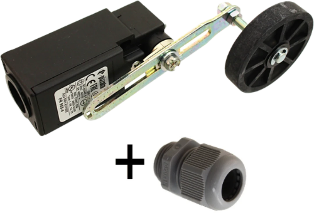 Gränslägesbrytare, Pizzato FR955-4, ø50mm rulle, 2NC