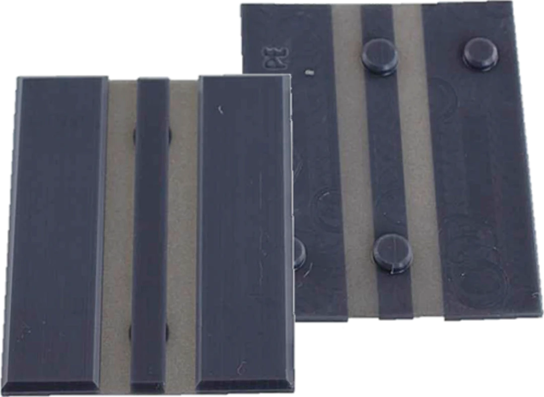 Styrskofoder, tysk std, motvikt, 100x20x30, 5mm, vikbart, PE
