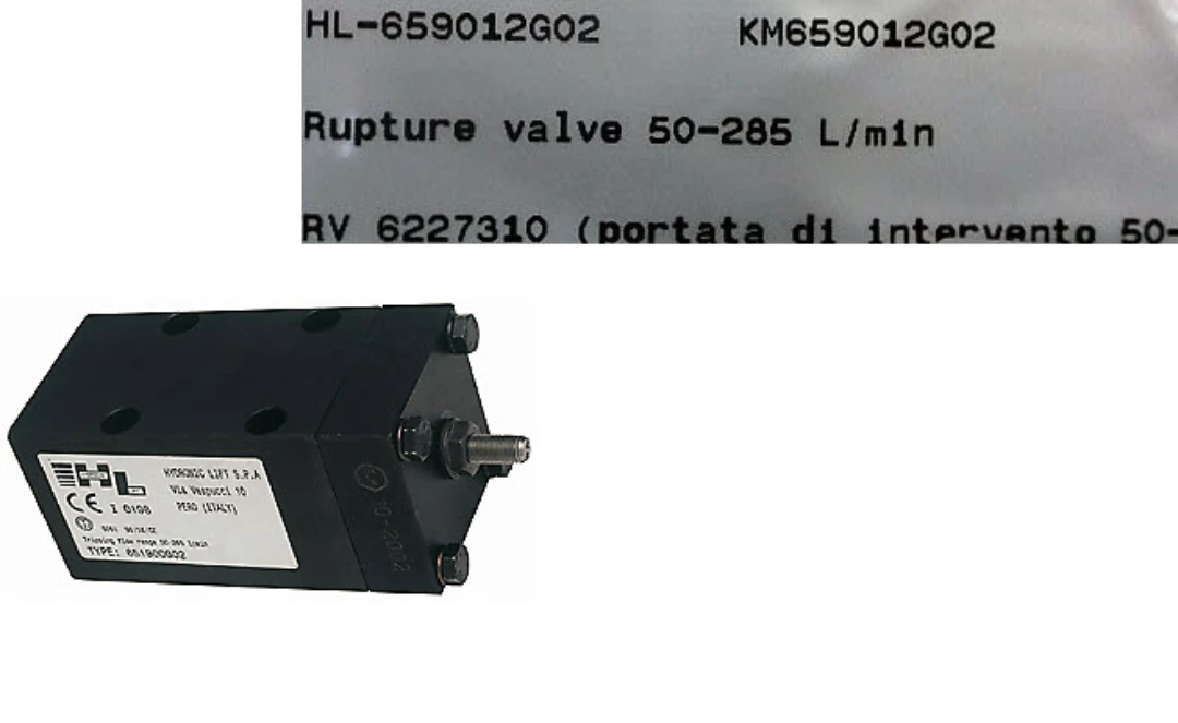 Slangbrottsventil, Hydronic, 50-285l/min, 1''1/2