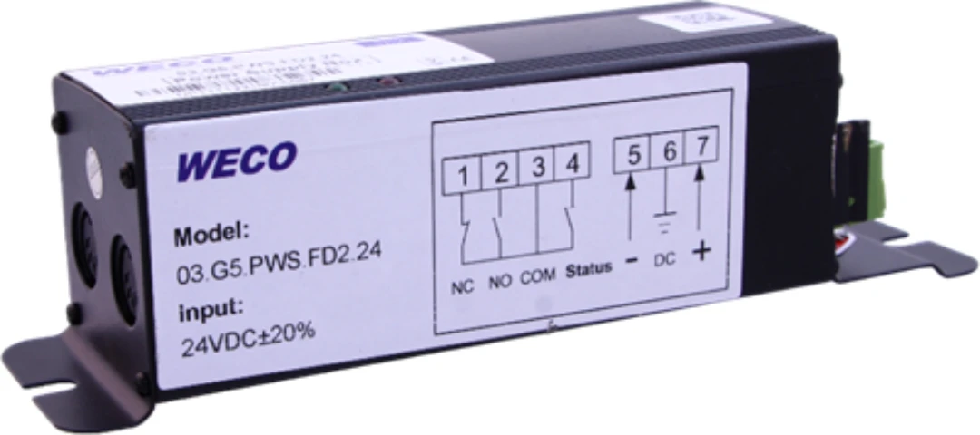 Ljusridå Kit, WECO, 03.G5.N174.FED.24, Nätaggregat 24VDC, EN81-20