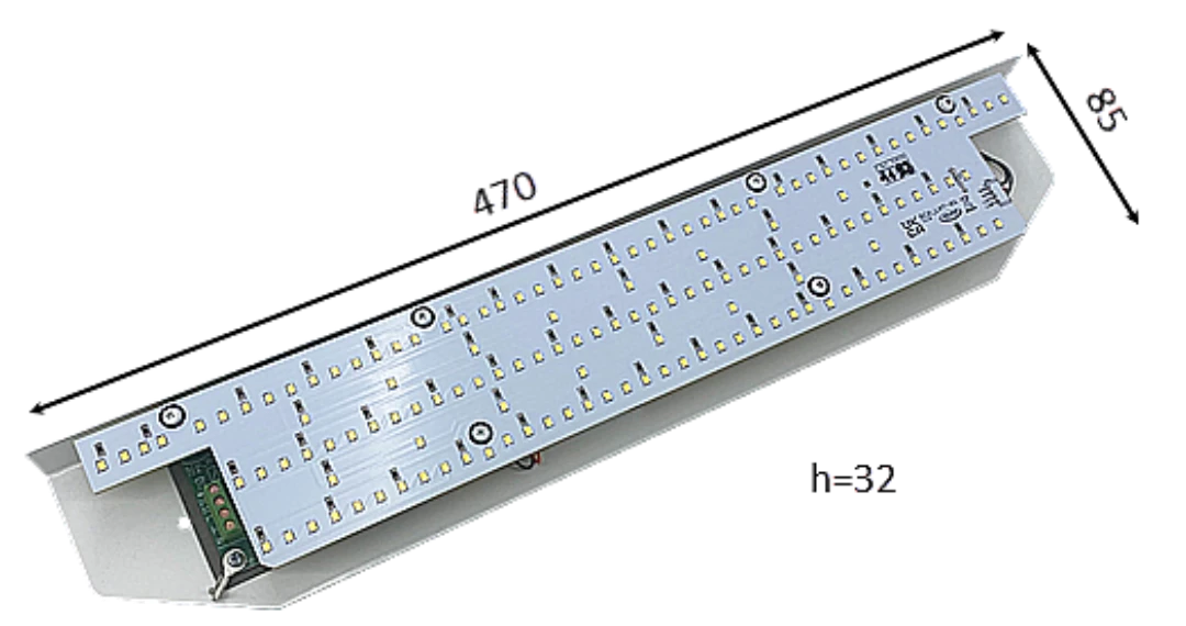Korgbelysning LED, Schindler, Smart/S3300/5300/6300, Batteribackup